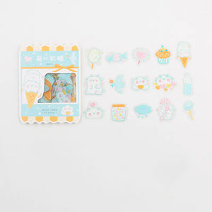 Cute Cartoon Animal & Fruit PVC Sticker Pack (45 pcs) Mimarta