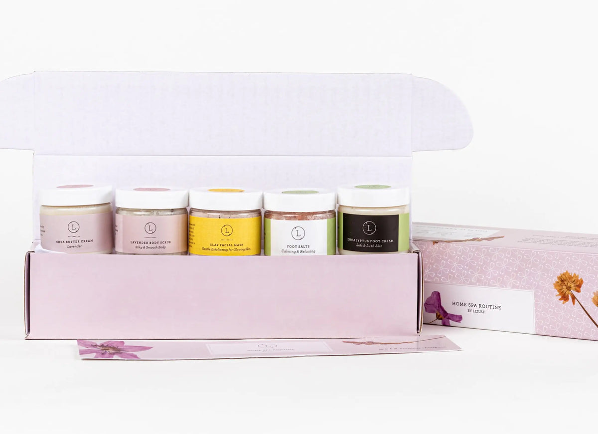 Full body Luxury Home Spa Routine Set  - Perfect thinking of you gift Rieworkes