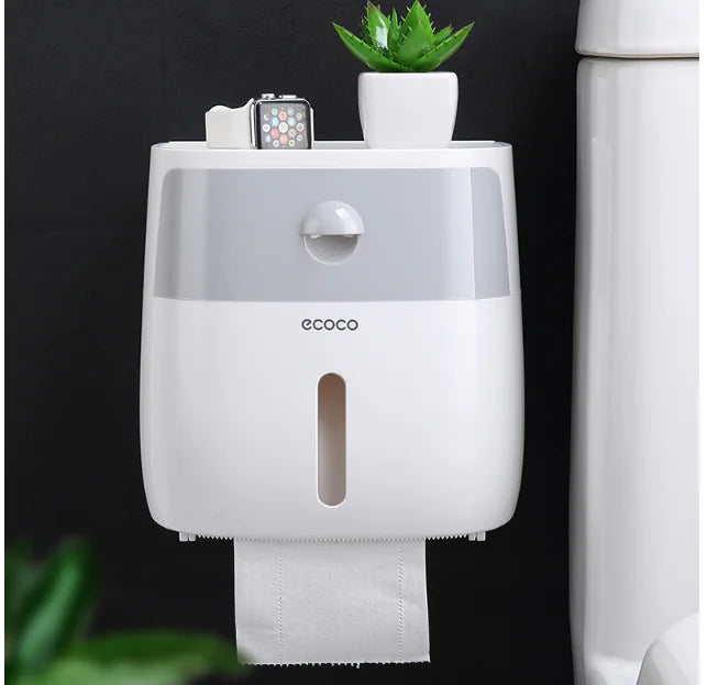 Tissue Box and Bathroom Storage Organizer Shelf Mimarta