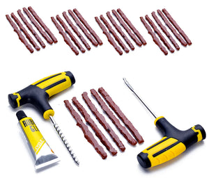 68pc Tire Repair Kit DIY Flat Tire Repair Car Truck Motorcycle Home Plug Patch Rieworkes