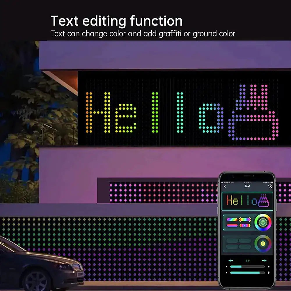 Color Waves LED Curtain Sync Lights Rieworkes