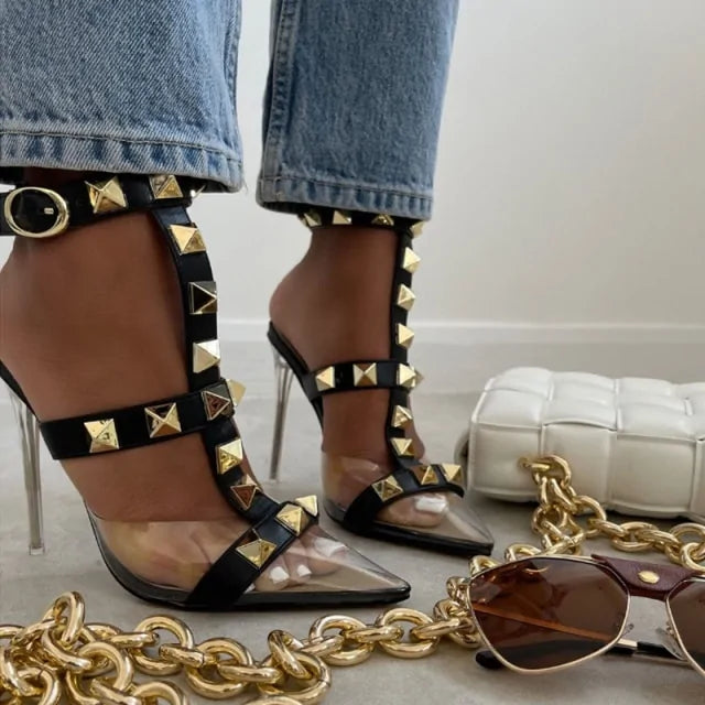 Women's High Heels Rivet Rieworkes