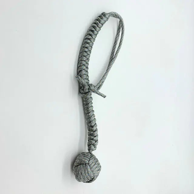 Outdoor EDC Self Defense Keychain with Monkey Fist Rope Mimarta