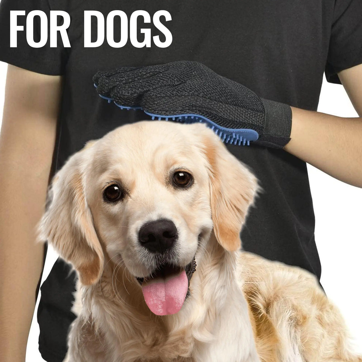 Pet Grooming Gloves Dog Brush Mitt Deshedding Hair Removal Massage Horse Pair Rieworkes