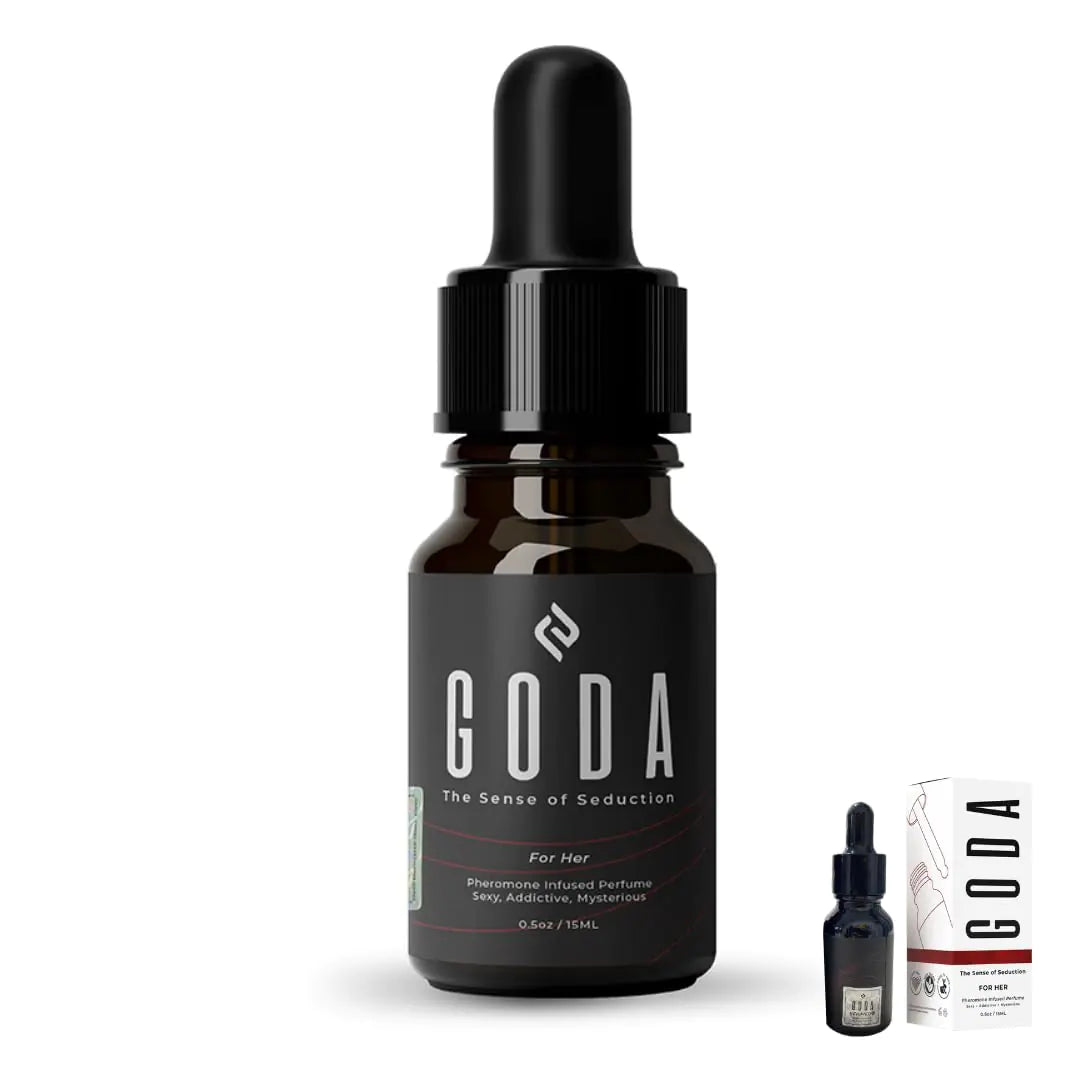 GODA For Her Pheromone Perfume for Women - Long-Lasting Women's Fragrances with Jasmine and Rose - Floral Perfume Oil with Sweet & Spicy Aroma - Vegan & Cruelty-Free Travel Perfume - 15ml/0.50 fl. oz Rieworkes