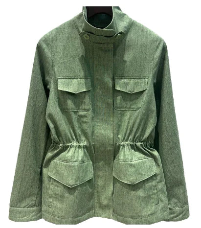 Fashionable Women's Drawstring Waist Jacket 2020 Fall/Winter Mimarta