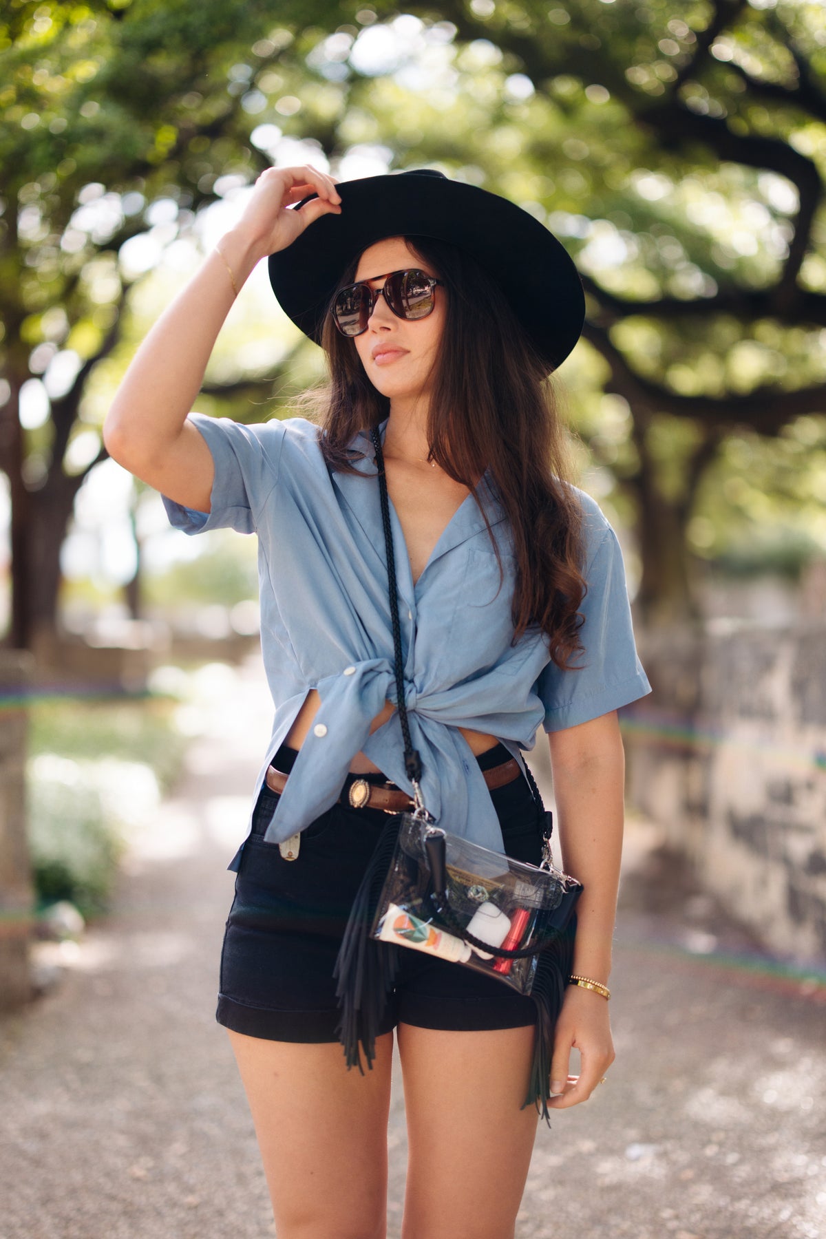 Clear Fringe Crossbody Rieworkes