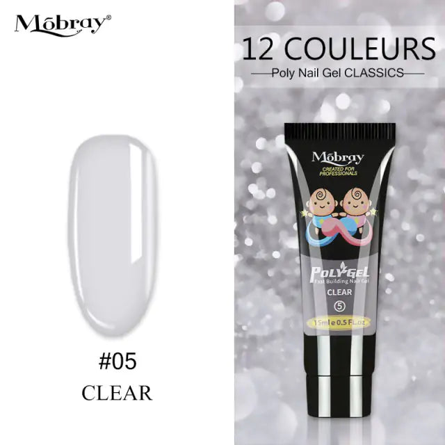 Poly Acrylic Gel: 15ML UV Gel for Nail Extension - 38 Colors Rieworkes