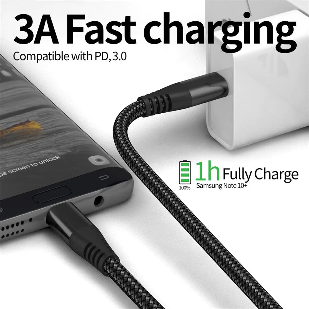 USB-C to USB-C Cable Male Type-C Cable Cord Fast Charger Charging Data Sync Mimarta