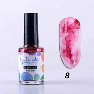 Watercolor Nail Ink Rieworkes