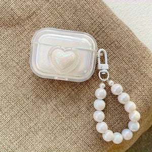 Transparent Headphone Case With Bead Bracelet Rieworkes