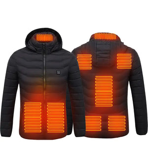 New Heated Jacket Coat USB Electric Jacket Cotton Coat Heater Thermal Clothing Heating Vest Men's Clothes Winter Mimarta