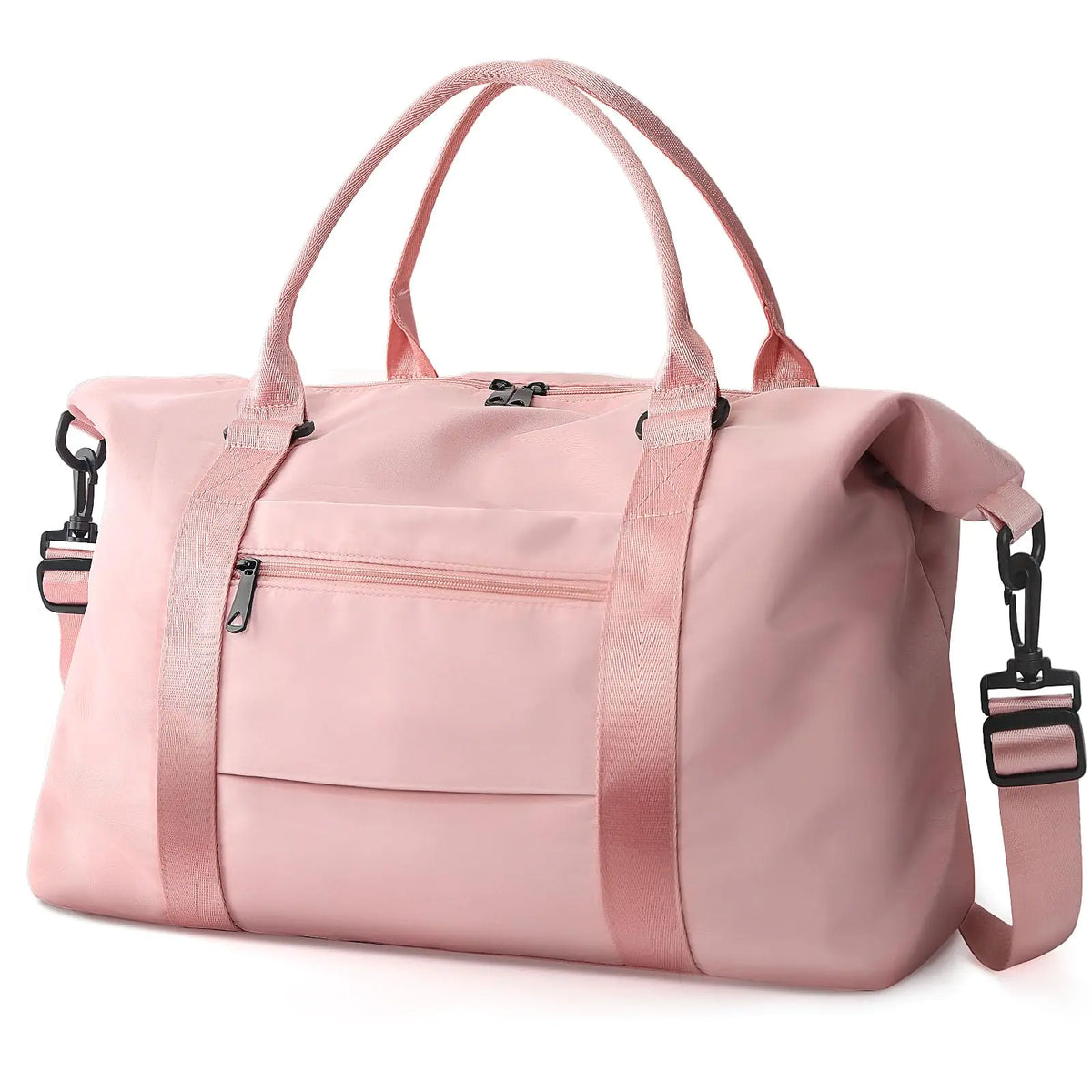 Travel Duffle Bag, Waterproof Weekender Bag Carry On Tote Bags for Women, Travel Essentials Sport Gym Bag for Men, Hospital Bag for Labor and Delivery, Overnight Bag Luggage Bag with Trolley Sleeve 01 Coral Pink Rieworkes