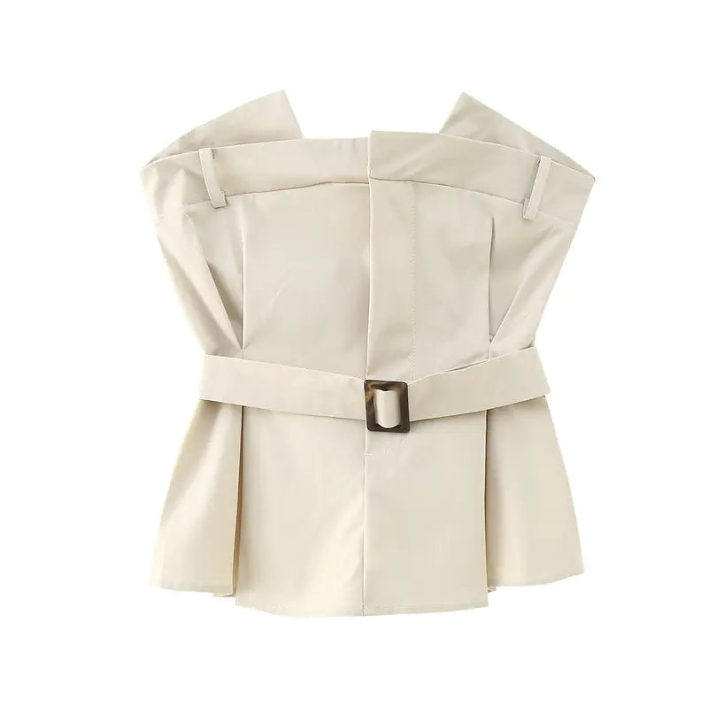 2023 Summer Y2K Chic Ruffled Top and Skirt Set Mimarta