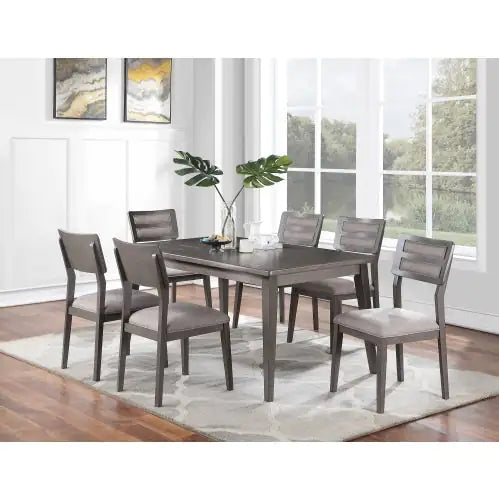 Beautiful Unique Set Of 2 Side Chairs Dark Brown Finish Kitchen Dining Room Furniture Ladder Back Design Chairs Cushion Upholstered Rieworkes