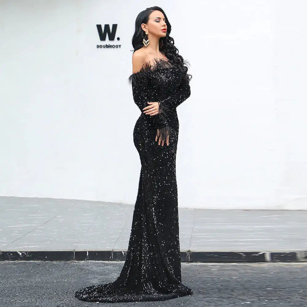 Elegant Evening Dress Rieworkes