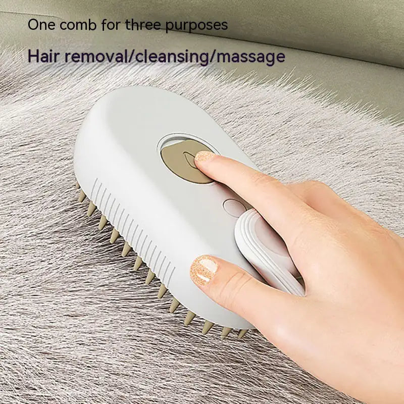 Cat Steam Brush Steamy Dog Brush 3 In 1 Electric Spray Cat Hair Brushes For Massage Pet Grooming Comb Hair Removal Combs Pet Products Rieworkes