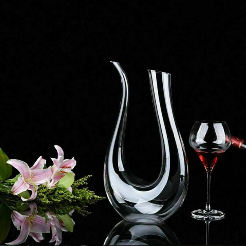 Crystal U-shaped 1500ml Wine Decanter Rieworkes