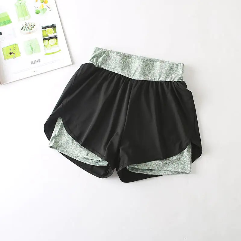 Quick-Drying High-Waist Sports Shorts for Active Wear Mimarta