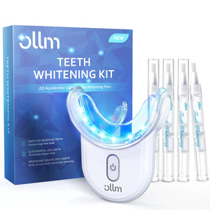 Teeth Whitening Kit for Sensitive Tooth: 35% Carbamide Peroxide White Gel Pens LED Light Whitener with Dental Mouth Trays Professional Bright Brace Oral Care Product System for Home Work Travel Mimarta