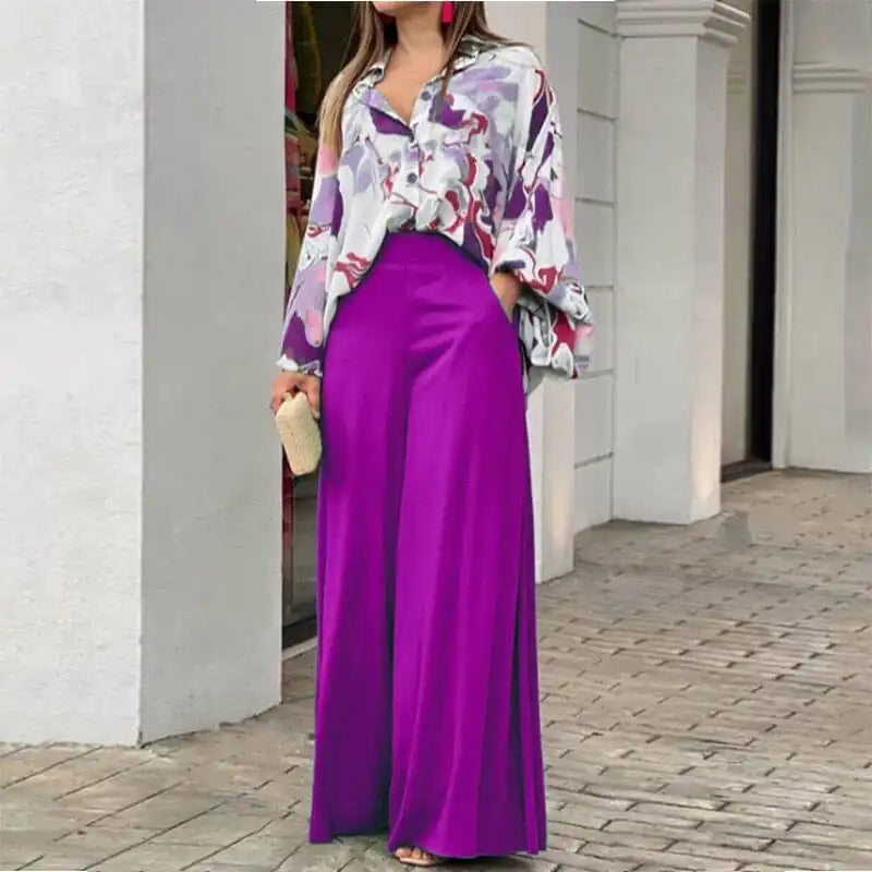 Loose Casual Shirt Trouser Suit Rieworkes