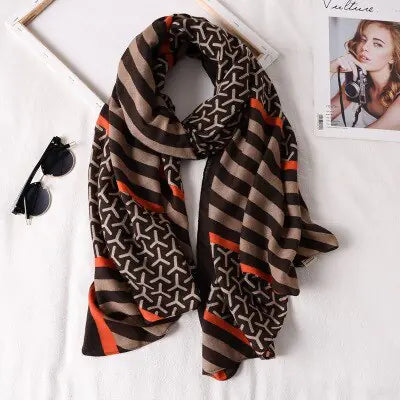 Plaid Scarf for Women Rieworkes