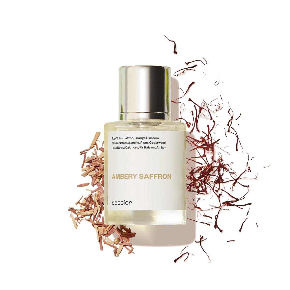 Dossier - Eau de Parfum - Ambery Saffron - Inspired by MFK's B.accarat R.ouge 5.40 - Perfume Luxury - Pure Infused - Paraben Free - Vegan - For Women Men Unisex - Fragrance (100 ml) 3.4 Fl Oz (Pack of 1) Rieworkes