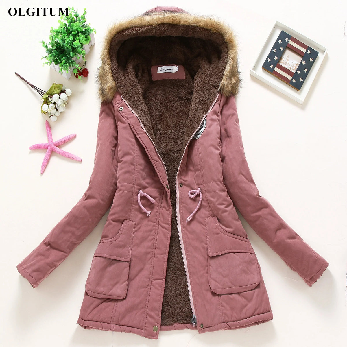 Women's Preppy Style Winter Coat Rieworkes