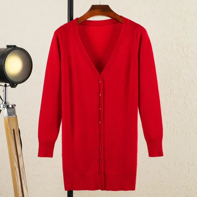 V-neck Woman Cardigan Rieworkes
