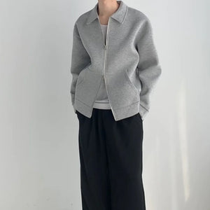 Flip Collar Zipper Coat Rieworkes