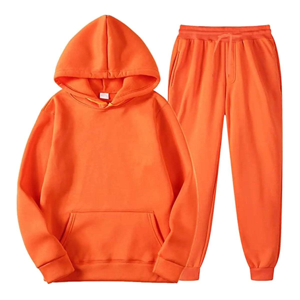 Sweat Suits for Men 2 Piece Set Sport Outfits Pullover Hoodie Sweatshirt Tracksuit & Joggers Sweatpants Sweatsuit Set Orange Rieworkes