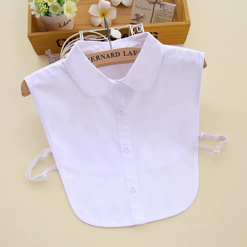 2023 Women's White Shirt Faux Collar Accessory Mimarta