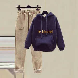 Autumn Winter Fashion Set for Women - Hoodie & Pants Mimarta