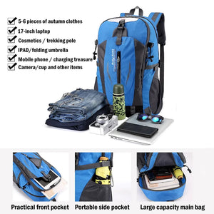40L Men Women Travel Backpack Rucksack Camping Laptop Hiking School Book Bag USA Rieworkes