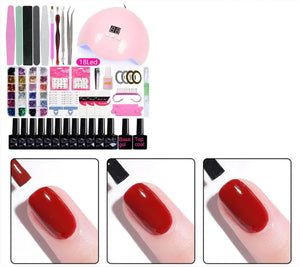 Complete Gel Nail Polish Set Rieworkes