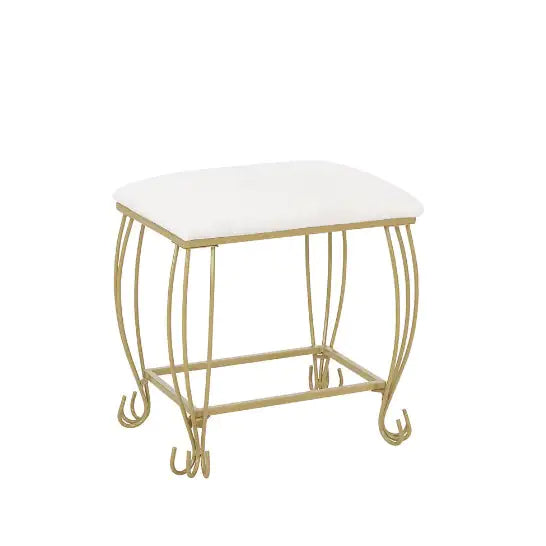 Vanity Table Set With Mirror &amp; Stool,White Makeup Dressing Desk With Drawers For Girls,Women,Bedroom,Gift Rieworkes