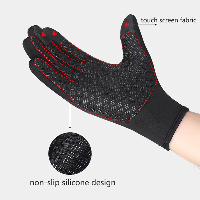 Winter Gloves Touch Screen Riding Motorcycle Sliding Waterproof Sports Gloves With Fleece Mimarta