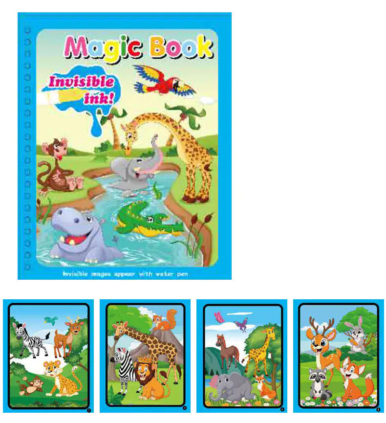 Children's Magic Water Painting Book Coloring And Coloring Book Rieworkes