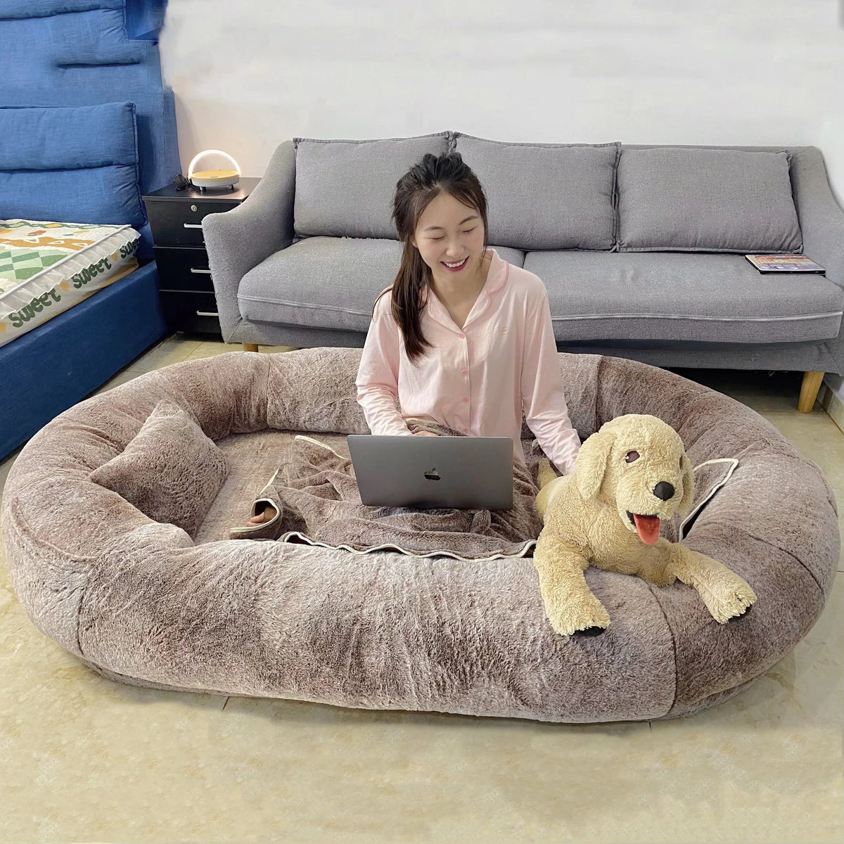 Oversized Human Dog Bed - Removable &amp; Washable Rieworkes