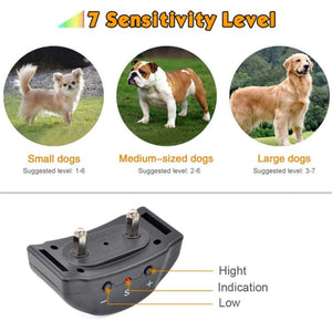 Automatic Anti Bark Barking Dog Shock Control Collar Device Large Medium Small Rieworkes