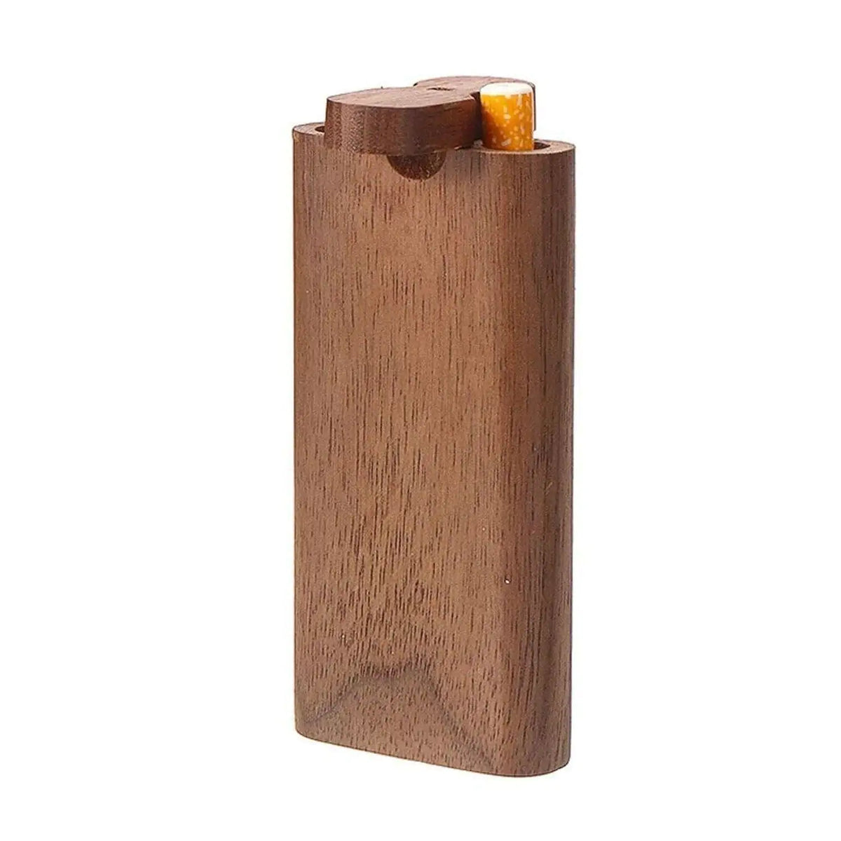 Wooden Dugout Pipe Self Cleaning Metal Bat Poker Smoking Pipe One Hitter Kit US Rieworkes