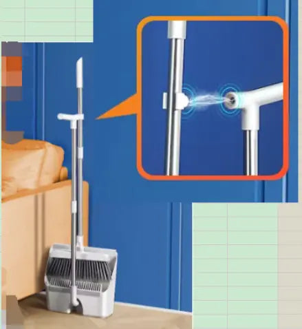 Home Windproof Floor Broom &amp; Dustpan Set Rieworkes