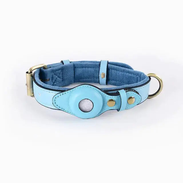 Leather Anti-Lost Dog Collar Rieworkes