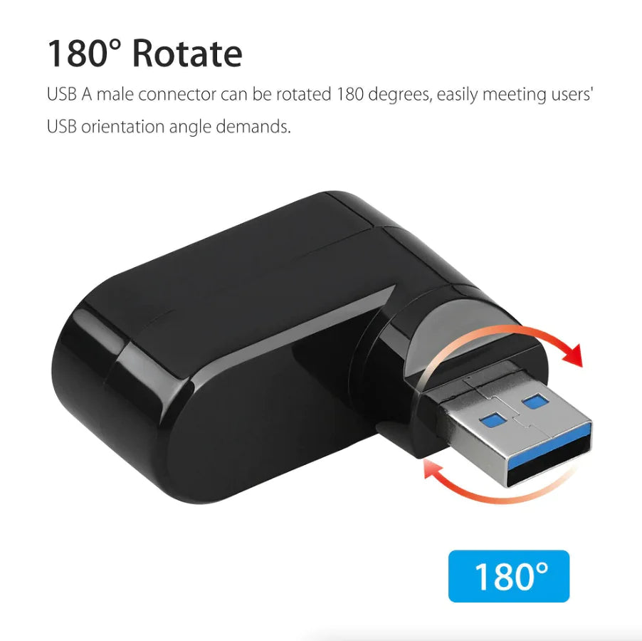 High Speed 3 Port USB 3.0 Multi HUB Splitter Expansion Desktop PC Laptop Adapter Rieworkes