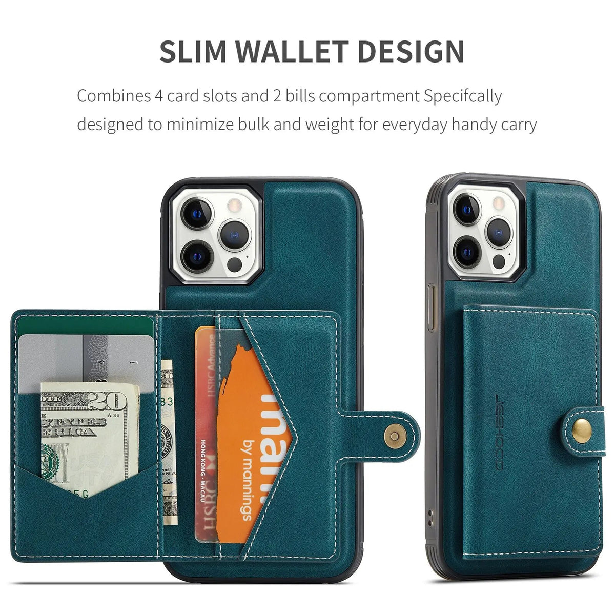 Luxury Magnetic Safe Leather Case For iPhone Rieworkes