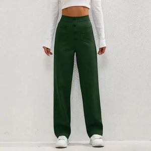 High- Waisted Casual Pants Rieworkes