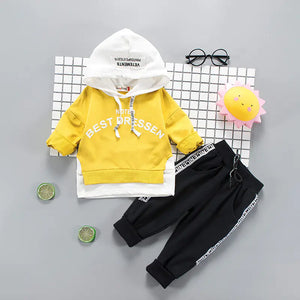 Boys' Fashion Hoodie and Long Pants 2-Piece Set Mimarta