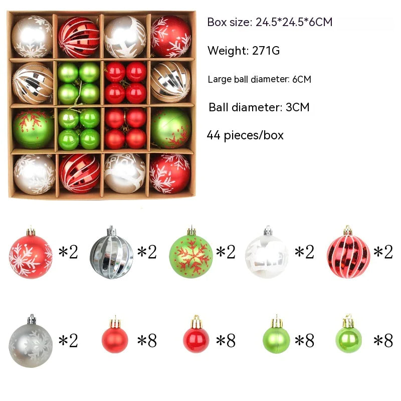 Colorful Christmas Ornament Ball Set Rieworkes