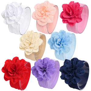 DANMY Baby Girl Nylon Headbands Newborn Toddler Petal Elastic Hairband Children Soft Headwrap Hair Accessories Mimarta
