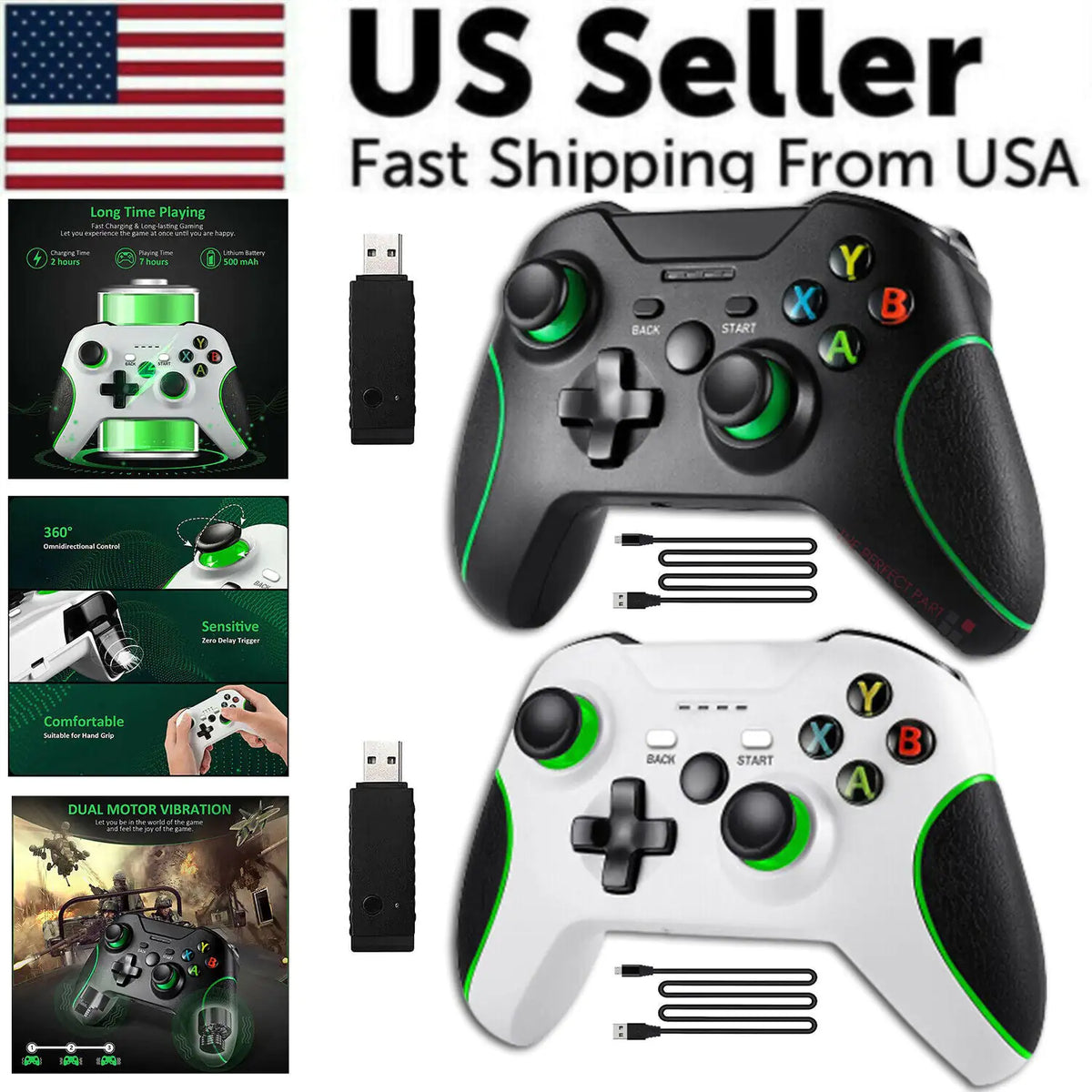 Wireless Controller For Microsoft Xbox One / S / X / E / Windows 7 8 10 PC 2.4G Mimarta